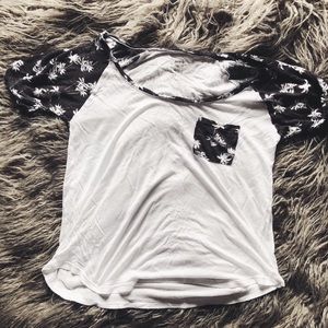 Black and white shirt